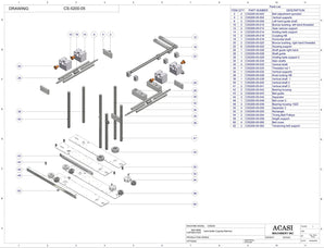 Inline capping machine for a wide range of containers and caps, model CS5200, Assy CS-5200-05, by Acasi Machinery Inc.