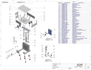 Inline capping machine for a wide range of containers and caps, model CS5200-01-v2, by Acasi Machinery Inc.