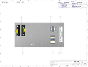 Inline capping machine for a wide range of containers and caps, model CS5200, Assy CS5200-01-02, by Acasi Machinery Inc.