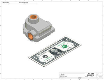 Inline capping machine for a wide range of containers and caps, model CS5200, Component GUL-01090000, by Acasi Machinery Inc.