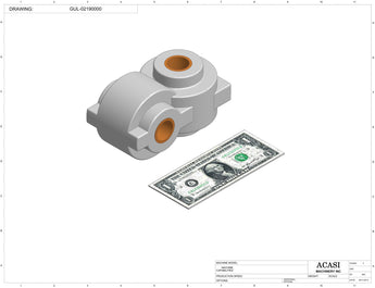 Inline capping machine for a wide range of containers and caps, model CS5200, Component GUL-02190000, by Acasi Machinery Inc.