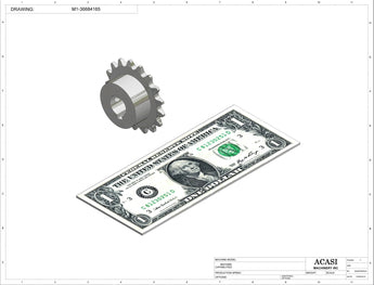 Inline capping machine for a wide range of containers and caps, model CS5200, Component M1-36684165, by Acasi Machinery Inc.