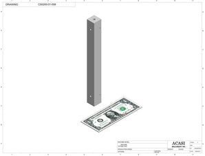 Inline capping machine for a wide range of containers and caps, model CS5200, Part CS5200-01-008, by Acasi Machinery Inc.