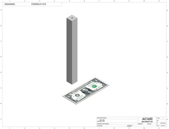 Inline capping machine for a wide range of containers and caps, model CS5200, Part CS5200-01-012, by Acasi Machinery Inc.