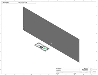 Inline capping machine for a wide range of containers and caps, model CS5200, Part CS5200-01-024, by Acasi Machinery Inc.