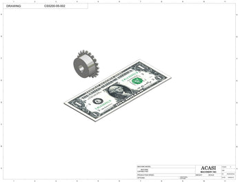 Inline capping machine for a wide range of containers and caps, model CS5200, Part CS5200-05-002, by Acasi Machinery Inc.