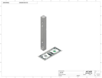 Inline capping machine for a wide range of containers and caps, model CS5200, Part CS5200-05-012, by Acasi Machinery Inc