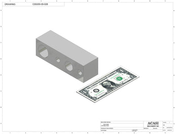 Inline capping machine for a wide range of containers and caps, model CS5200, Part CS5200-05-028, by Acasi Machinery Inc