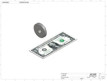 Inline capping machine for a wide range of containers and caps, model CS5200, Part CS5200-05-036, by Acasi Machinery Inc.