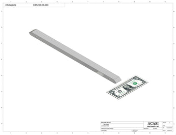 Inline capping machine for a wide range of containers and caps, model CS5200, Part CS5200-05-043, by Acasi Machinery Inc.