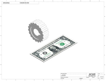 Inline capping machine for a wide range of containers and caps, model CS5200, Part CS5200-05-054, by Acasi Machinery Inc.