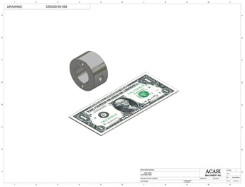 Inline capping machine for a wide range of containers and caps, model CS5200, Part CS5200-05-058, by Acasi Machinery Inc.