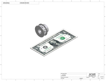 Inline capping machine for a wide range of containers and caps, model CS5200, Part CS5200-09-003, by Acasi Machinery Inc.