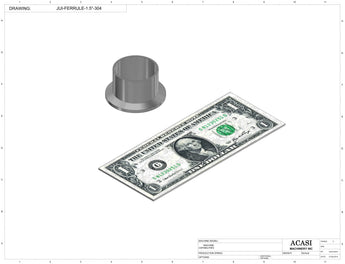 Component JUI-FERRULE-1.5"-304, by Acasi Machinery Inc.