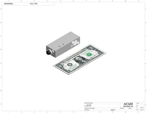 Automatic inline piston filler machine model - MiniPiston 1 SH, Component KLC-105, by Acasi Machinery Inc.