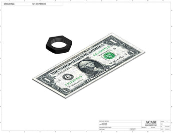 Automatic inline piston filler machine, high viscocity liquid products, model PI3300, Component M1-04784849, by Acasi Machinery