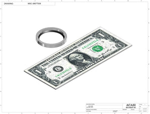 Automatic inline piston filler machine, high viscocity liquid products, model PI3300, Component M1-36677938, by Acasi Machinery