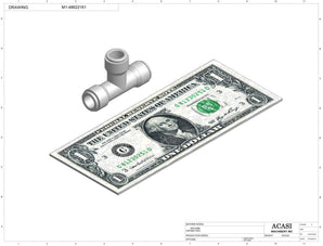 Automatic inline pressure overflow bottle filler machine, low viscosity, Component M1-48622161, by Acasi Machinery