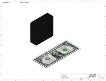 Semi automatic 1 gear pump filler machine, individual filling volume and speed adjusment, high viscocity liquid products, model TruPump 1S, Component NEW-23T0657, by Acasi Machinery Inc.