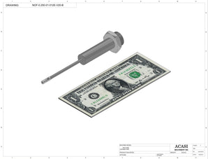 Overflow Nozzle Standard Part NOF-0.250-01-012E-V20-B