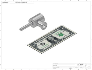Overflow Sanitary Nozzle Assy NOF-0.375-SAN-014E