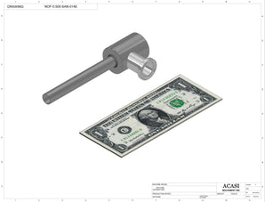 Overflow Sanitary Nozzle Assy NOF-0.500-SAN-014E