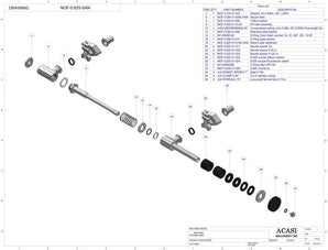 Pressure Overflow Sanitary Nozzle 0.625in