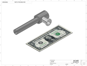 Overflow Sanitary Nozzle Assy NOF-0.750-SAN-014E
