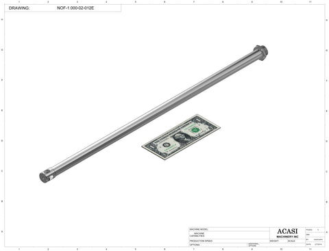 Overflow Nozzle Standard Part NOF-1.000-02-012E