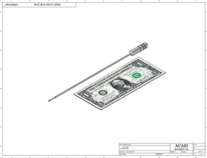 Automatic inline piston filler machine, high viscocity liquid products, model PI3100, Assy NOZ-IBSO-0.250-01-006E, by Acasi Machinery Inc.