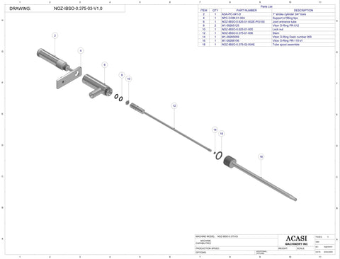 IBSO Bottom Up Nozzle 0.375in