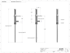 Piston Filler Bottom Up Nozzles - Drawings