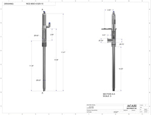 IBSO Bottom Up Nozzle 0.625in (10 in Long Size - Sanitary)