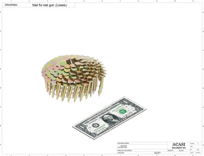 Nail for nail gun (Lowes)