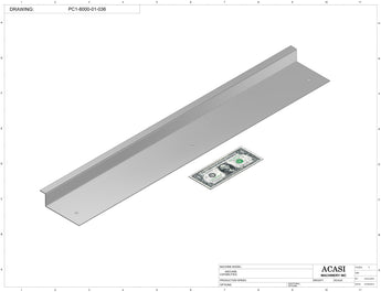 T Cork Push Capper, model - PC1-8000, Part PC1-8000-01-036, by Acasi Machinery Inc.