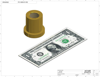 T Cork Push Capper, model - PC1-8000, Part PC1-8000-01-052, by Acasi Machinery Inc.