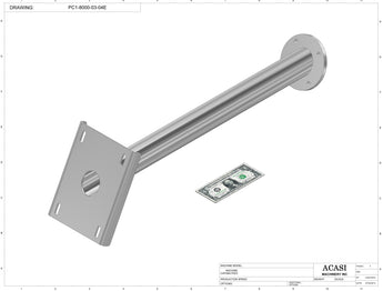 T Cork Push Capper, model - PC1-8000, Part PC1-8000-03-04E, by Acasi Machinery Inc.