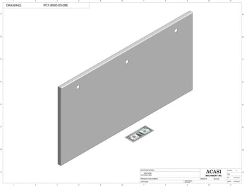 T Cork Push Capper, model - PC1-8000, Part PC1-8000-03-08E, by Acasi Machinery Inc.