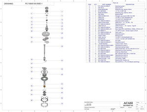 Chuck Bottle Capper - Model PC1-JAW-VIB Assy PC1-8000-05-050E-1