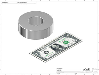 T Cork Push Capper, model - PC1-8000, Part PC1-8000-09-014, by Acasi Machinery Inc.