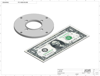T Cork Push Capper, model - PC1-8000, Part PC1-8000-09-068, by Acasi Machinery Inc.