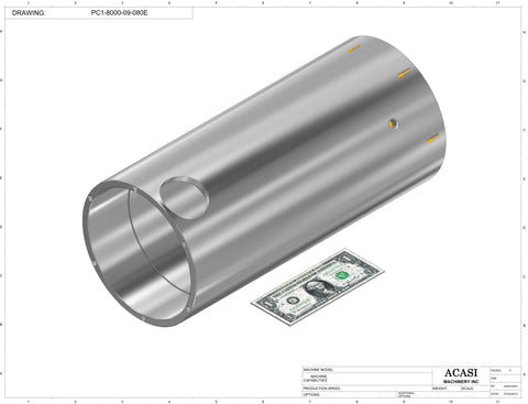 T Cork Push Capper, model - PC1-8000, Part PC1-8000-09-080E, by Acasi Machinery Inc.