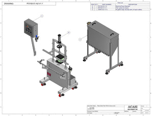 Piston Bottle Filler PI3300 Parts and Accesories