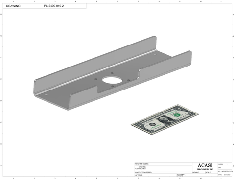 Pocket Sorter Model PS-2400 Part PS-2400-010-2 By Acasi Machinery