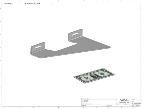 Pocket Sorter Model PS-2400 Part PS-2400-202_MIR By Acasi Machinery