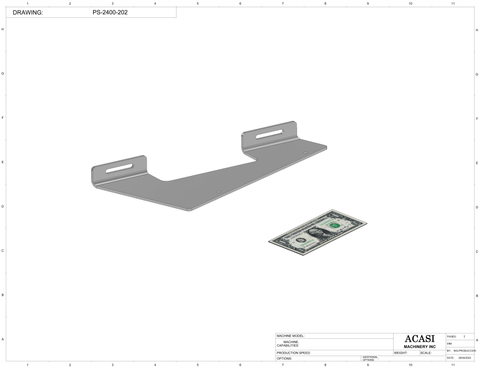 Pocket Sorter Model PS-2400 Part PS-2400-202 By Acasi Machinery