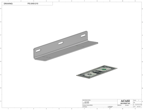 Pocket Sorter Model PS-2400 Part PS-2400-210 By Acasi Machinery