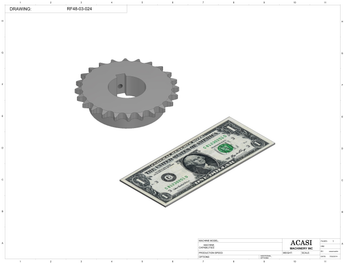 Rotary Filler RF48-18 Part RF48-03-024 By Acasi Machinery