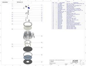 Highly Corrosive Product Rotary Pressure Overflow Filler RF48-01|Rotary Nozzle System By Acasi Machinery