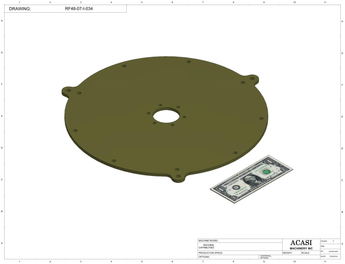 Rotary Filler RF48-01 Part RF48-07-I-034 By Acasi Machinery